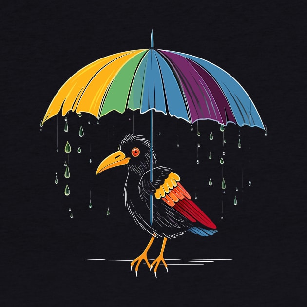 Umbrellabird Rainy Day With Umbrella by JH Mart